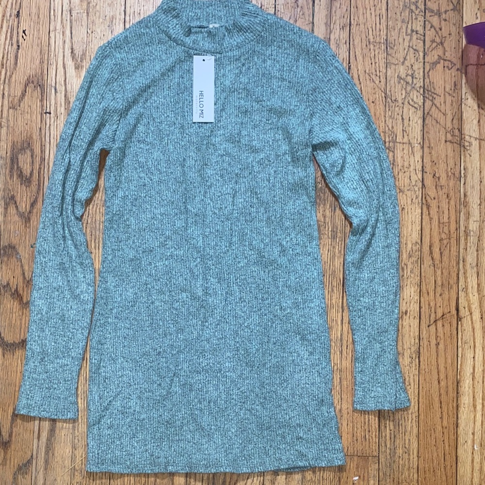Hello Miz Green Ribbed Long Sleeve Maternity Top